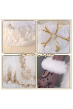 Identity V Little Girl Alice DeRoss Source of Evil White Lolita Dress Cosplay Costume